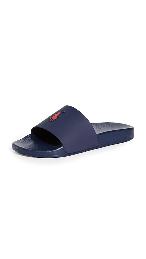 ポロ ラルフ ローレン POLO SLIDE　SANDALS M Amazon.com | Polo Ralph Lauren Men's Polo Slides, Navy/Red